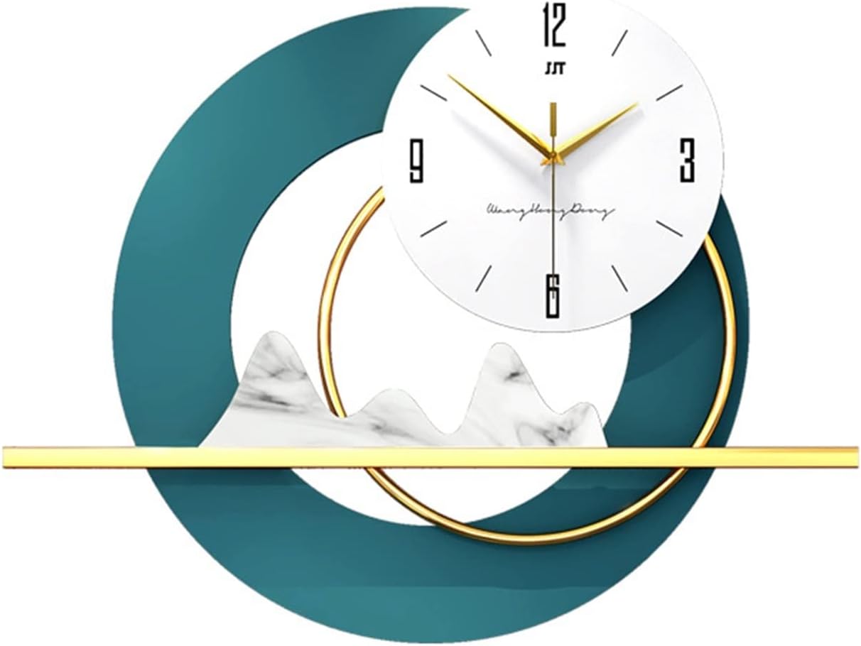 Serene Time - Modern Abstract Wall Clock with Landscape