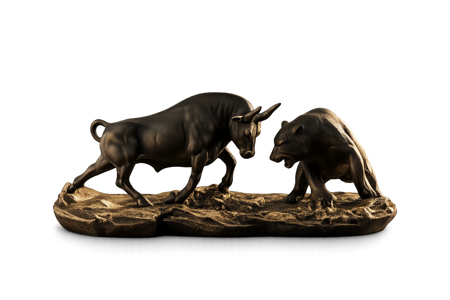 Bear and Bull Figurine – A Symbol of Strength, Power, and Market