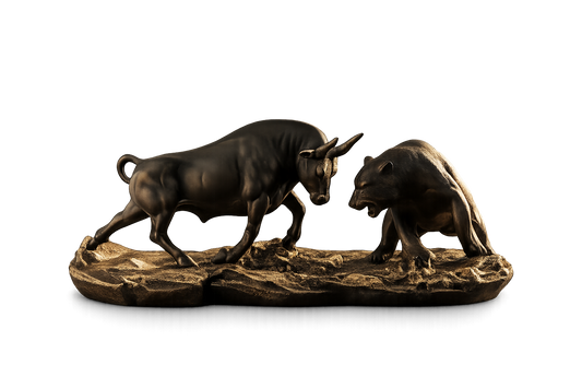 Bear and Bull Figurine – A Symbol of Strength, Power, and Market Spirit