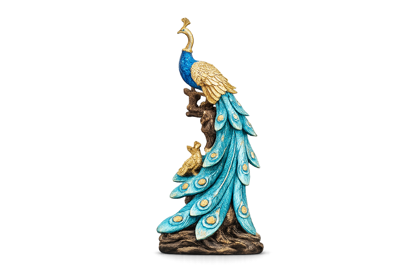 Elegant Peacock Figurine – A Symbol of Beauty, Grace, and Prosperity