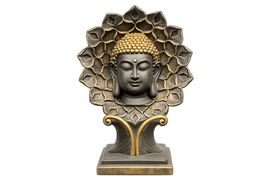 Buddha in Leaf Sculpture – Symbol of Peace and Natural Harmony