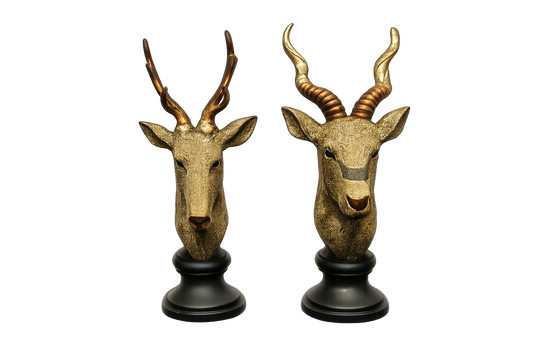 Swamp Deer Pair – Elegant Wildlife Inspired Décor