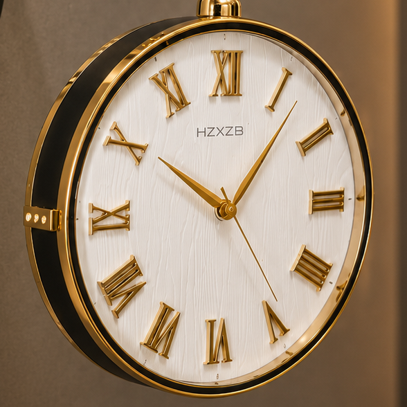 Luxury Vintage Double-Sided Wall Clock - view 3