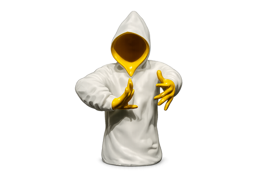 Hoodie Boy Sculpture – Modern Street Art Inspired Décor