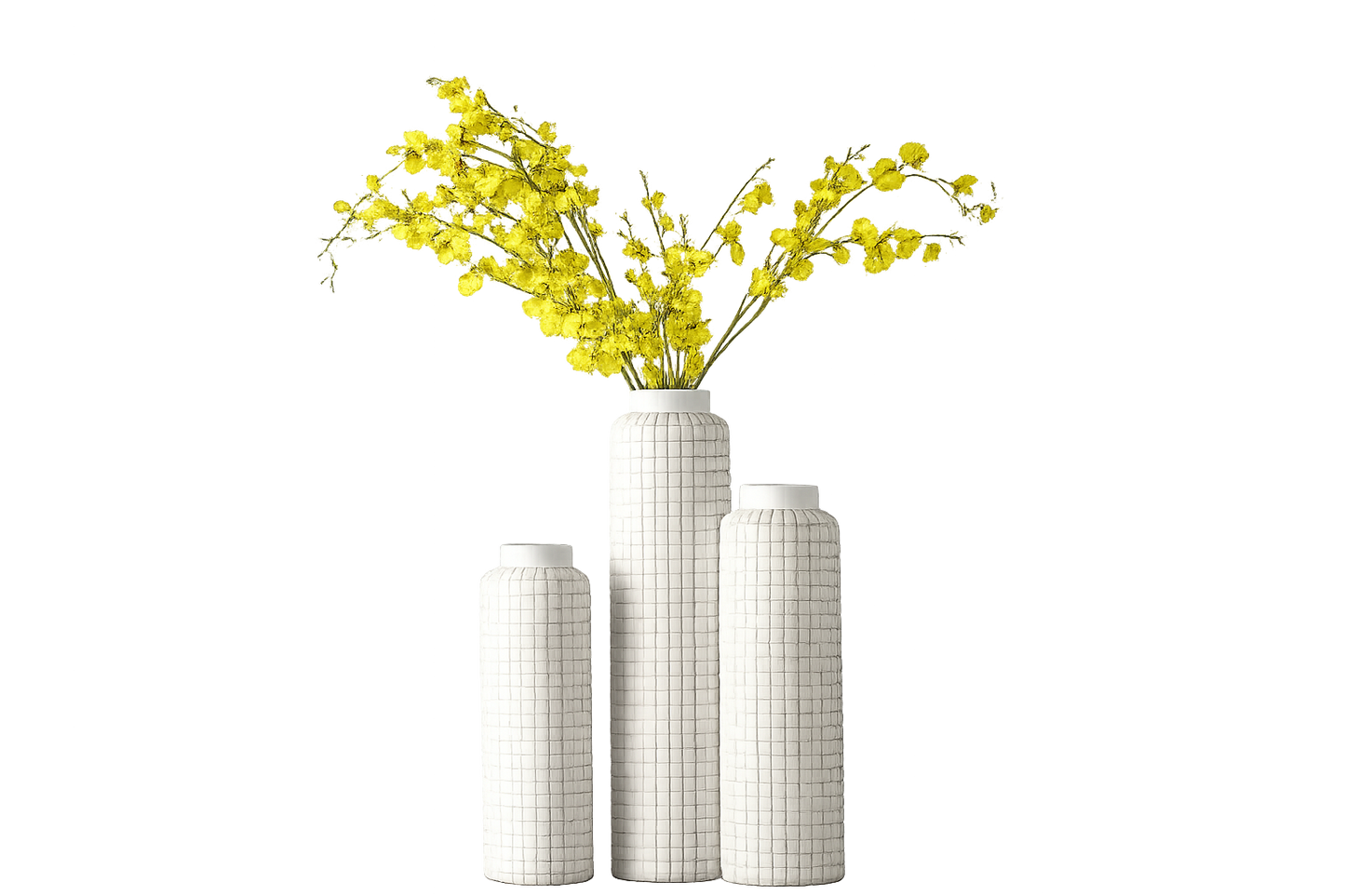 Textured Ceramic Vase Set – Minimalist Elegance for Modern Interiors
