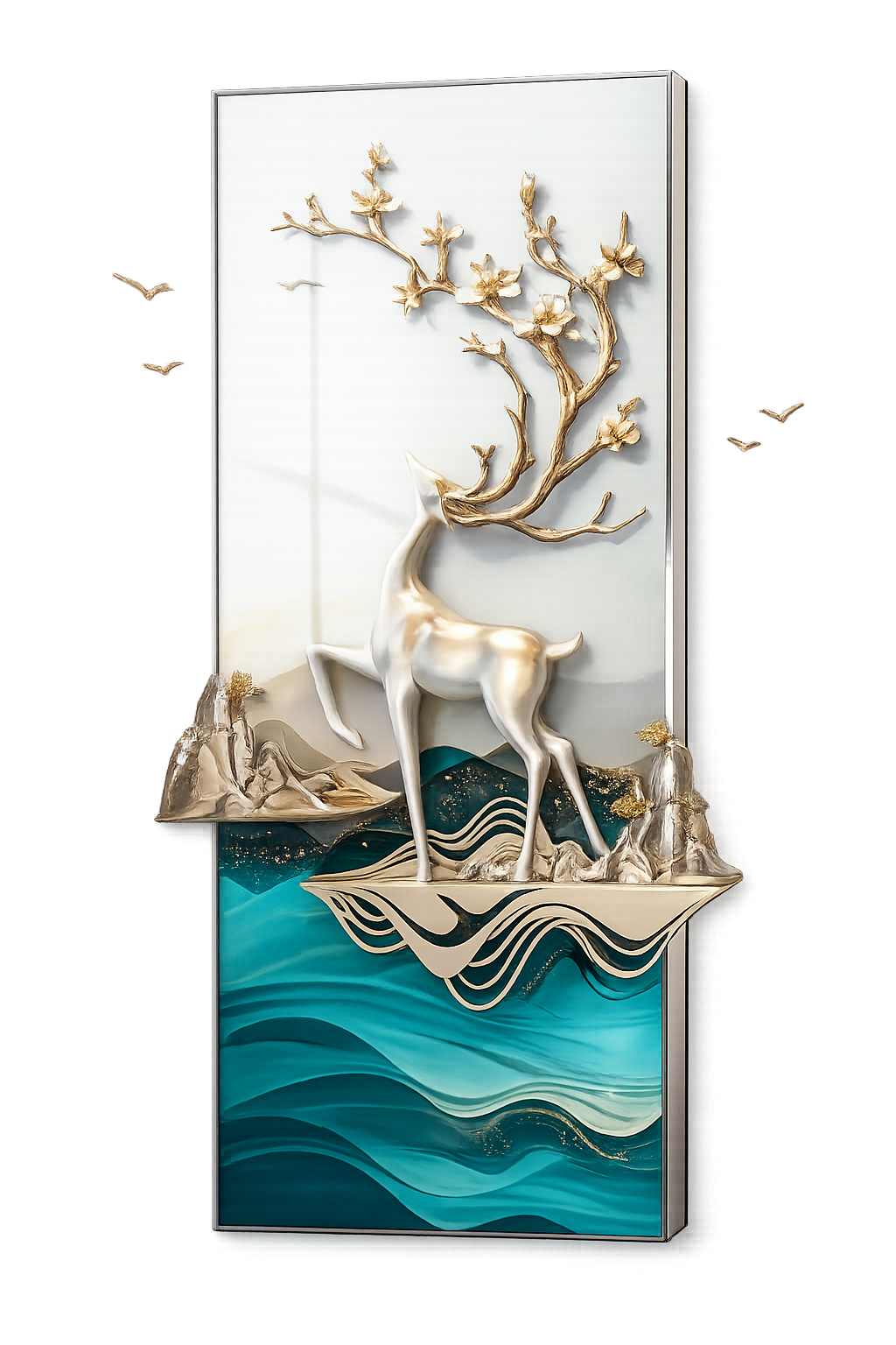 The Altruistic Deer 3D Wall Decor – A Statement of Elegance