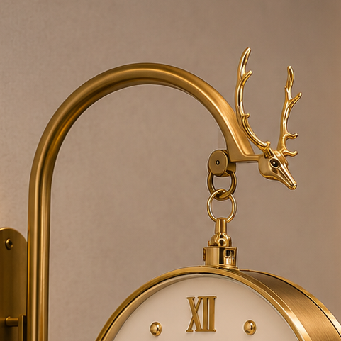 Premium Deer Head Luxury Wall Clock - view 3