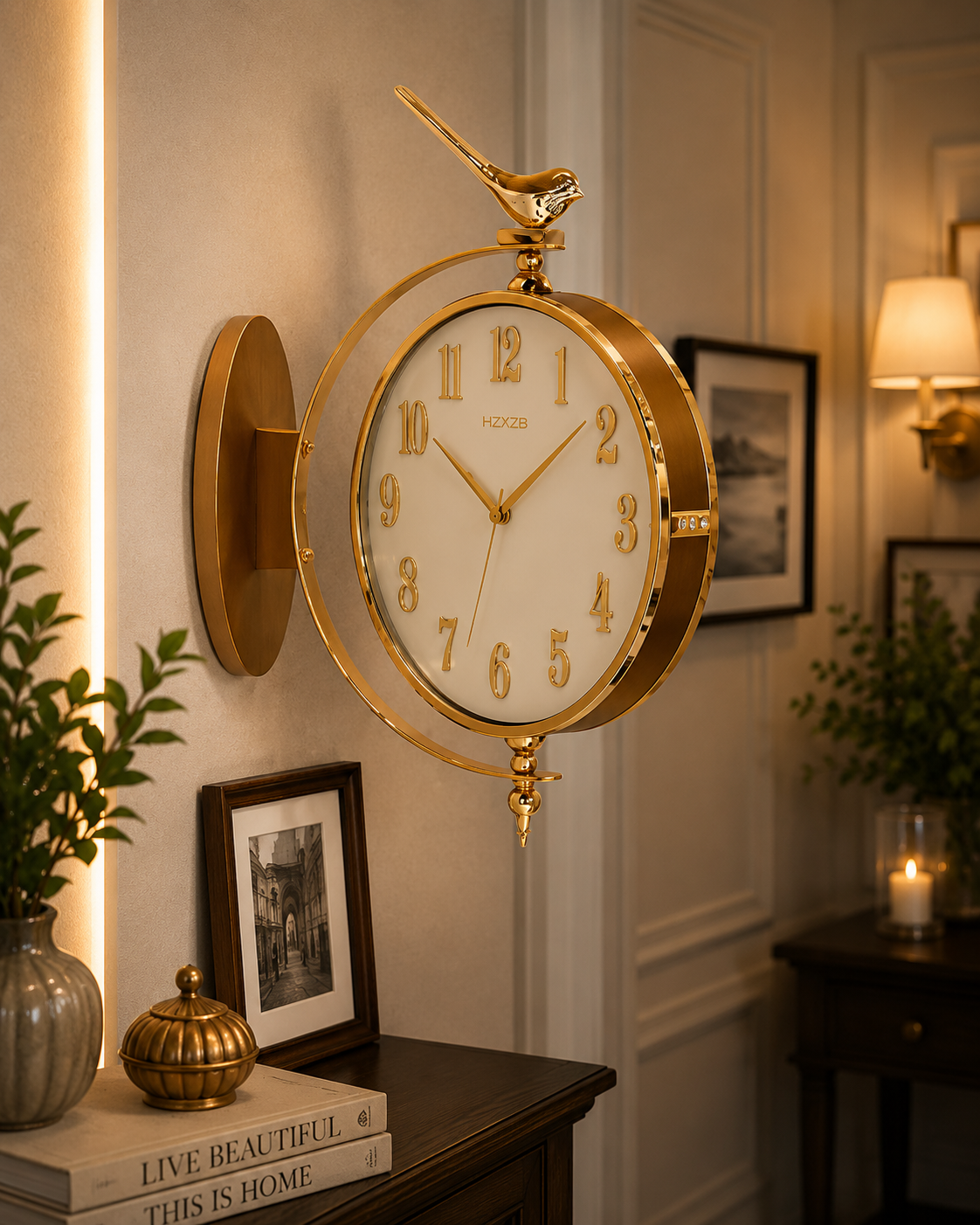 Golden Bird Premium Wall Clock