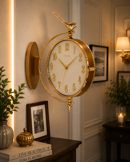 Golden Bird Premium Wall Clock