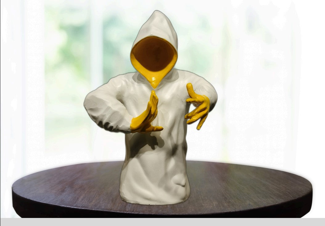 Hoodie Boy Sculpture – Modern Street Art Inspired Décor