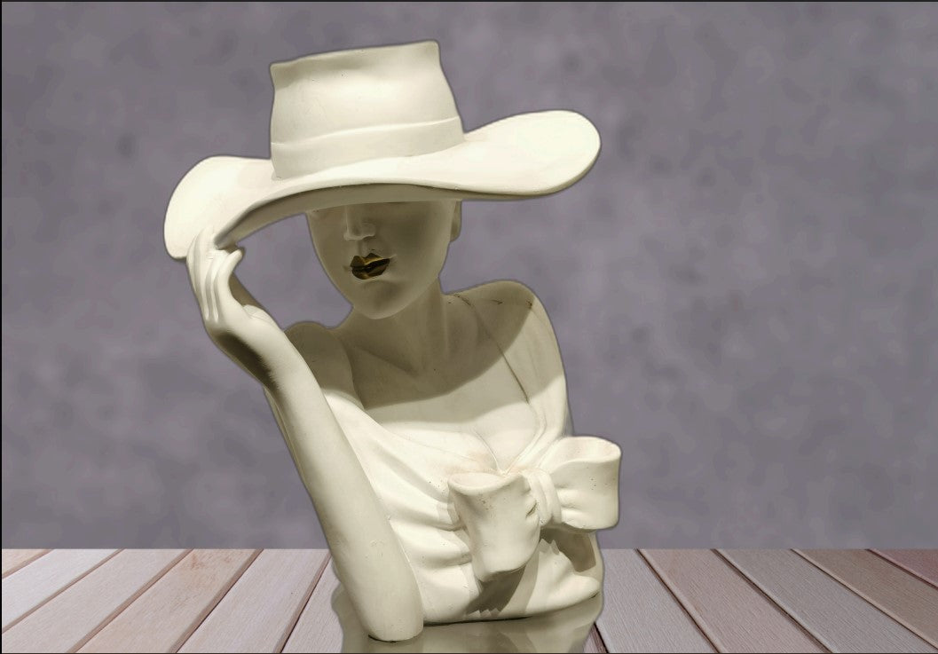English Lady Pot – Elegant Decorative Planter Sculpture