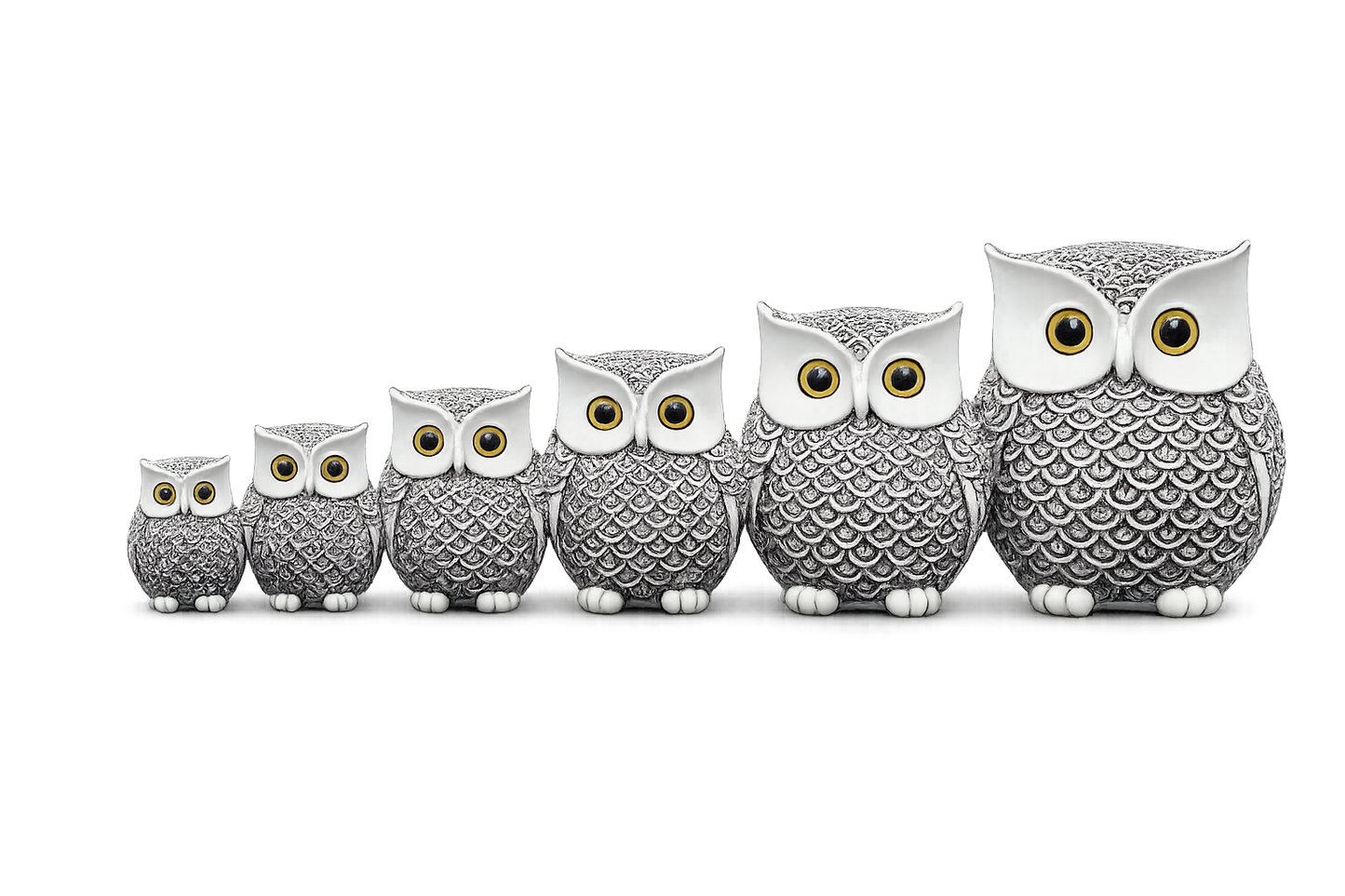 OWL Family Figurines (Set of 5) – A Symbol of Wisdom, Balance, an