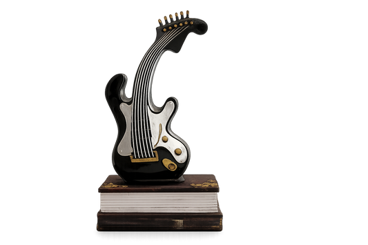 Guitar Book Figurine – A Perfect Blend of Music and Art
