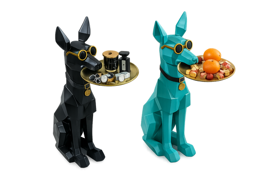 Doberman Tray Holder – Modern Decorative Organizer (Copy)