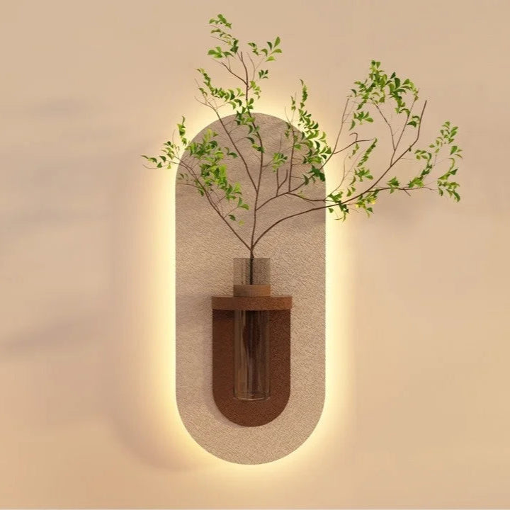 Ethereal Bloom - Modern Illuminated Wall Art