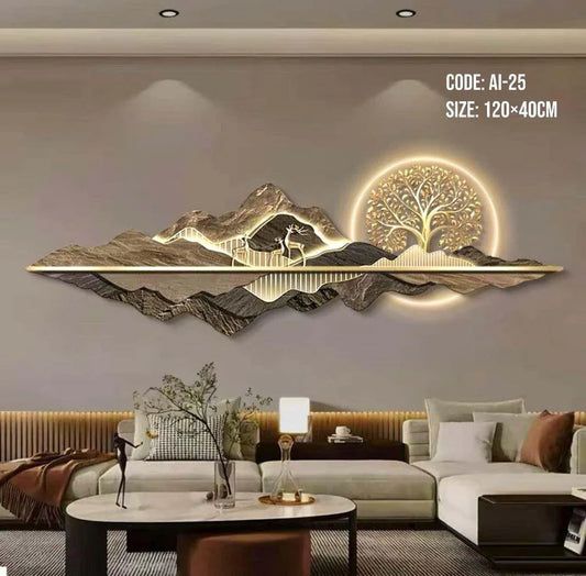 Glowing LED Wall Painting – Enchanting Decor with Customizable Display