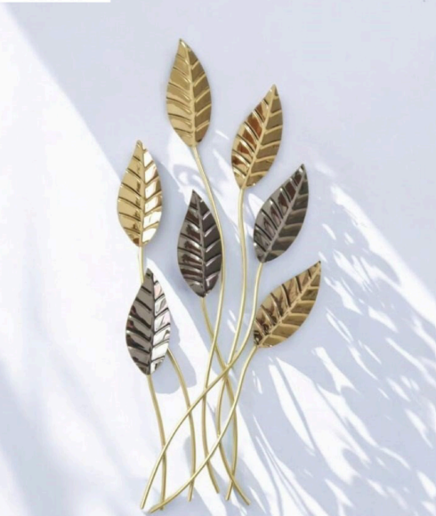 Elegant Black and Gold Botanical Wall Decor – Contemporary Masterpiece