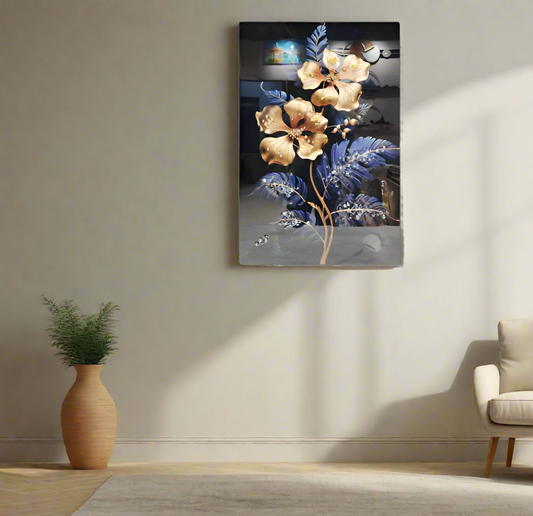 Elegant Botanical-Themed Wall Art style 2 with PVC Frame – Timeless Decor