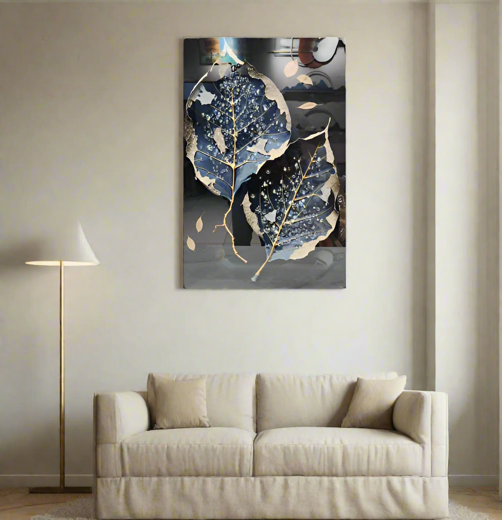 Elegant Botanical-Themed Wall Art style 3 with PVC Frame – Timeless Decor