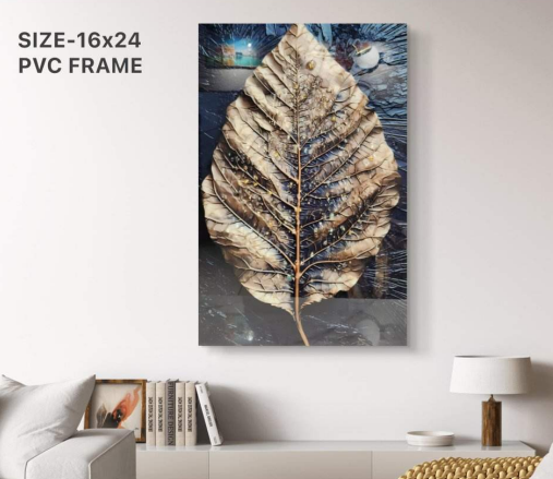 Elegant Botanical-Themed Wall Art style 4 with PVC Frame – Timeless Decor