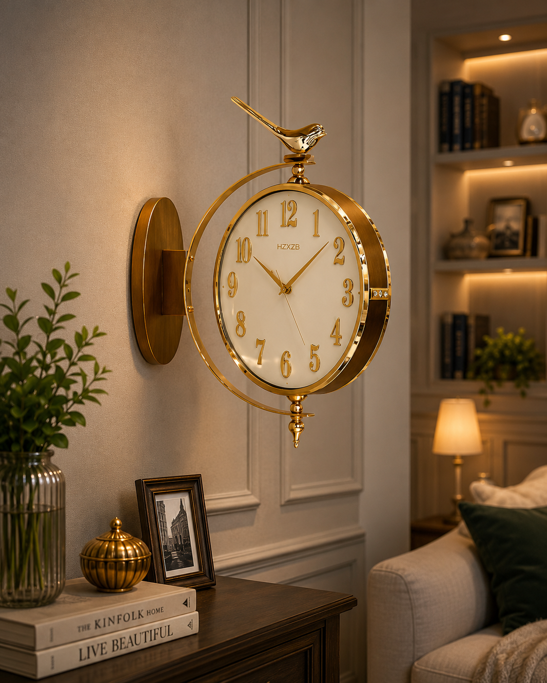 Golden Bird Premium Wall Clock