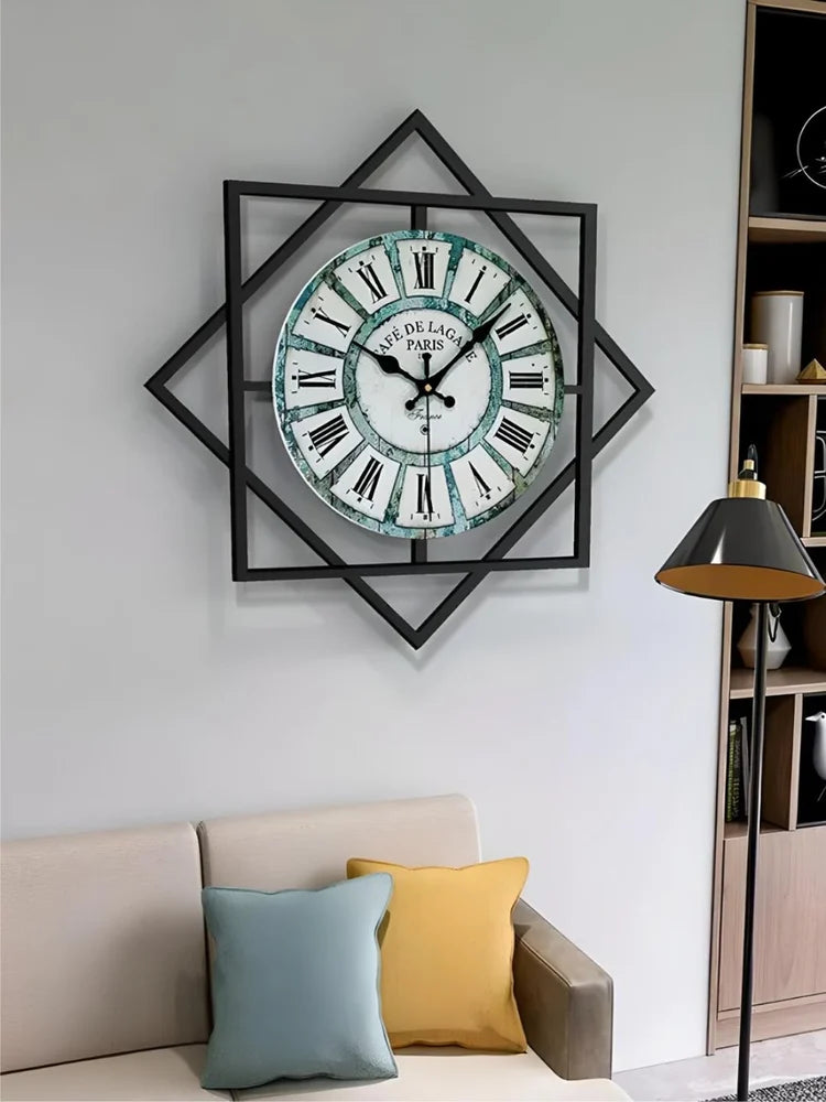 Parisian Chic - Modern Geometric Wall Clock