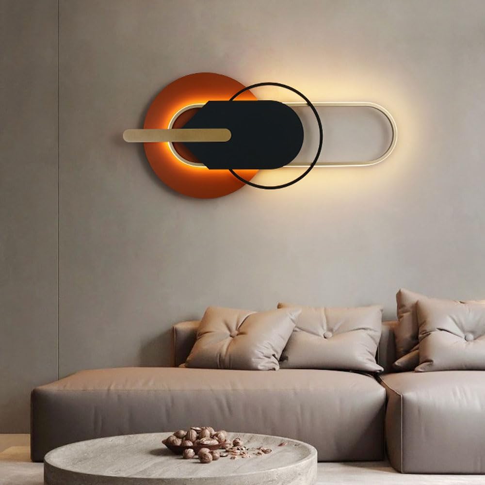 Eclipse Glow - Modern Abstract Wall Sculpture with LED Light