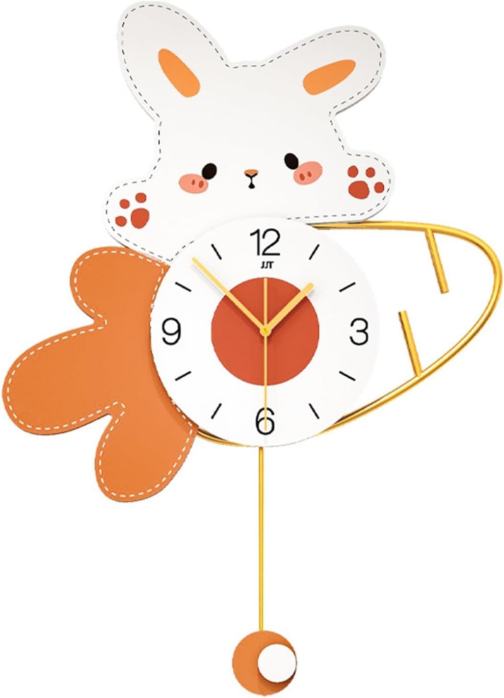 Hoppy Time - Cute Bunny-Themed Wall Clock