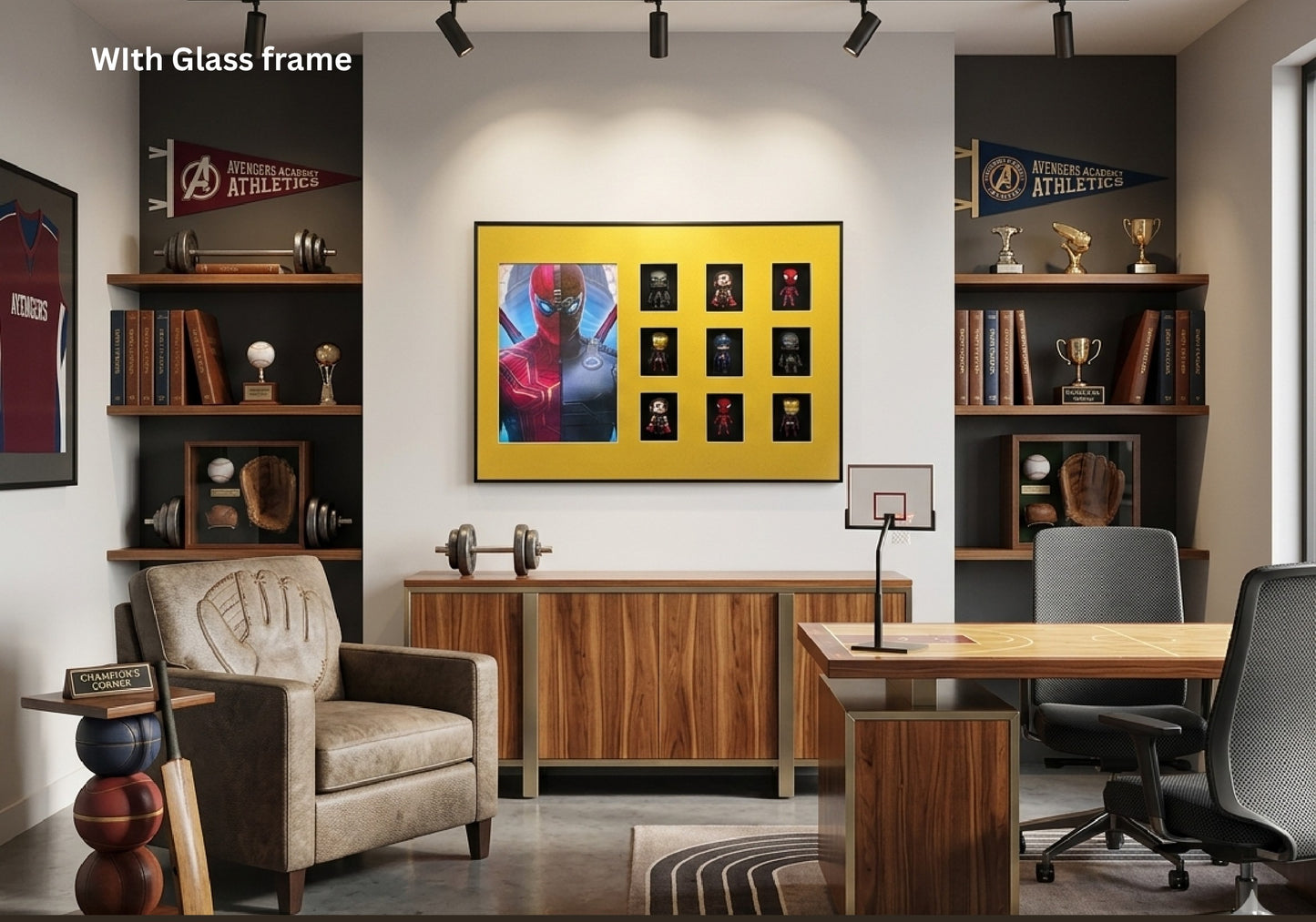Legends Vault 3D Miniature Collector Shadow Box Wall Art - 24"x32" 3D shadow box wall art by Artiksha