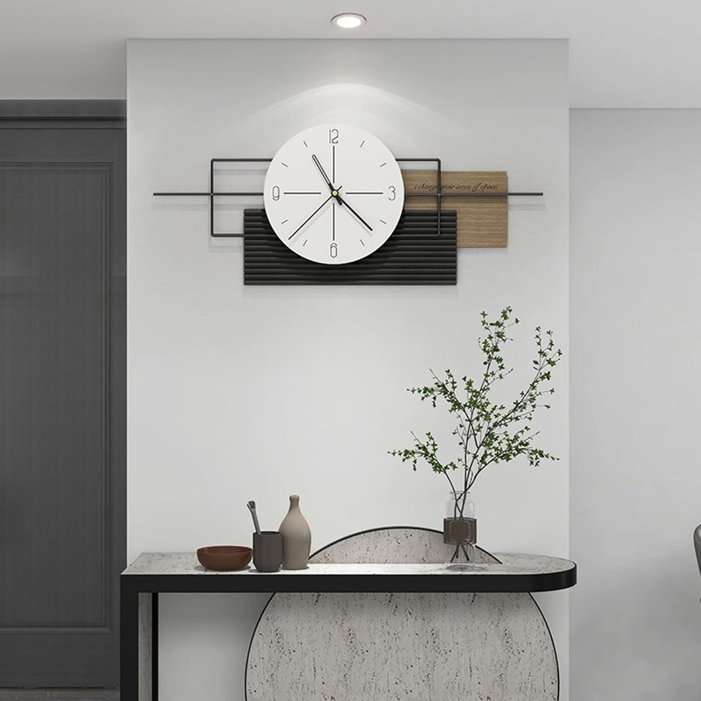 The Geometric Harmony Wall Clock - A Modern Symphony of Time and Design