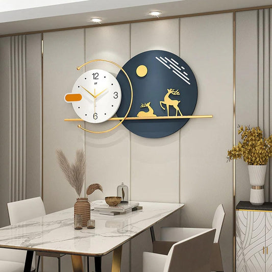 Forest Tranquility - Modern Wall Clock with Nature Scene