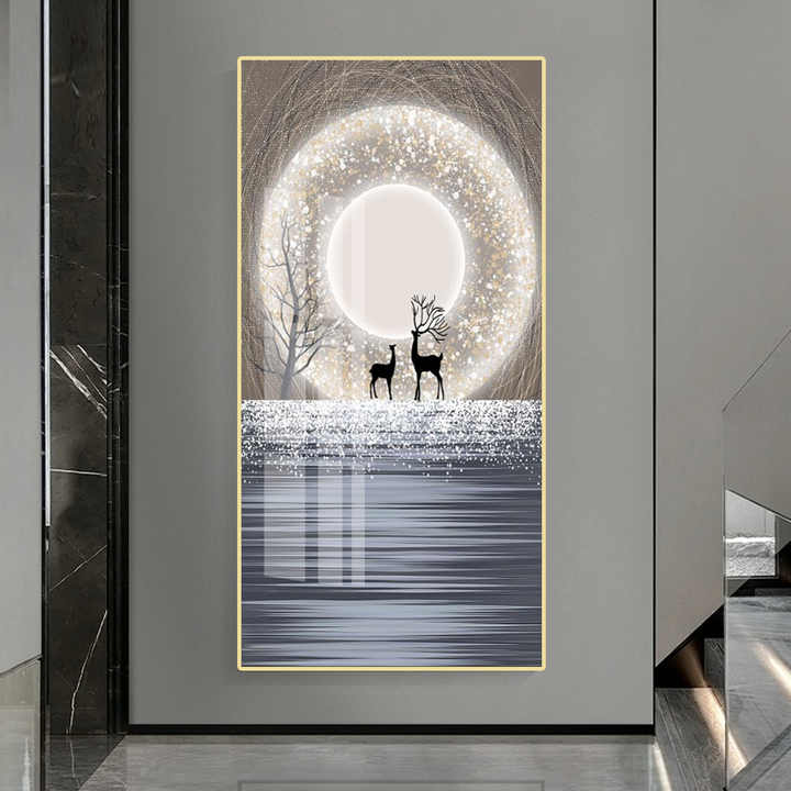 LED Lighting Crystal Porcelain Wall Art – Modern Luxury by Shreya Home Decor