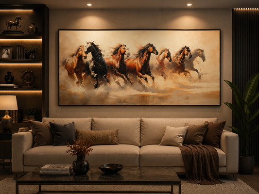 Desert Storm – Galloping Horses Premium Wall Art