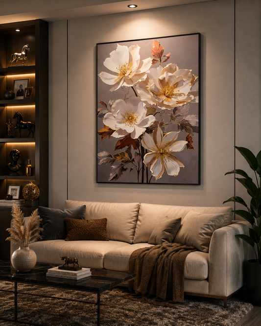 Blush Blossom – Elegant Floral Wall Art