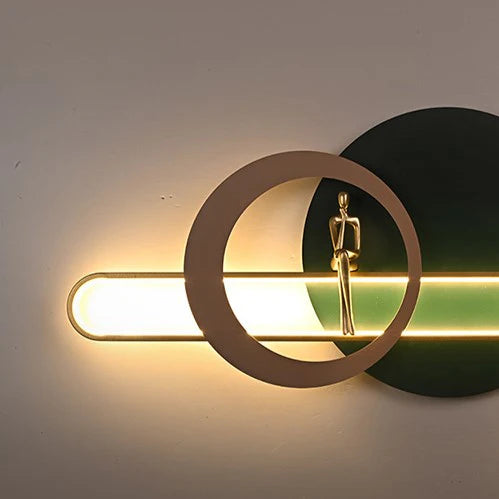 Midnight Muse - Modern Abstract Wall Sculpture with LED Light