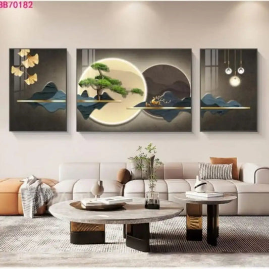 Modern Painting Set Of 3 Canvas Wall Painting & Art