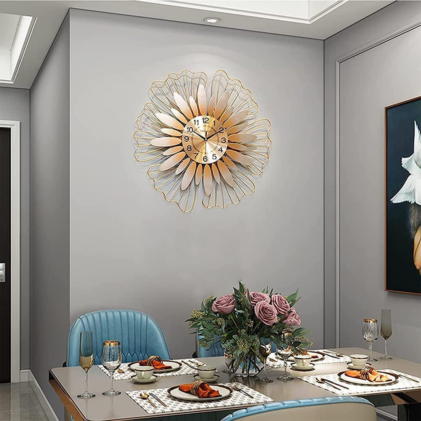 Radiant Radiance Sunflower Wall Clock - A Symphony of Time and Sunshine