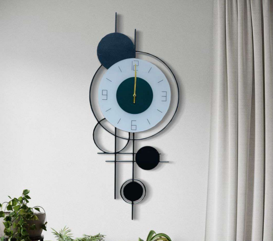 The Intersecting Elements Wall Clock - A Symphony of Time and Space