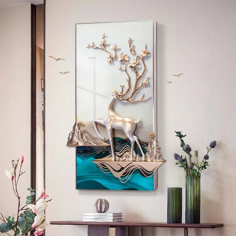 The Altruistic Deer 3D Wall Decor – A Statement of Elegance