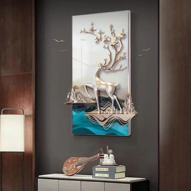 The Altruistic Deer 3D Wall Decor – A Statement of Elegance