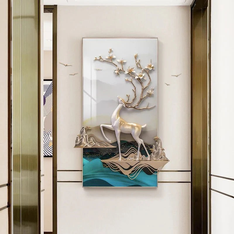 The Altruistic Deer 3D Wall Decor – A Statement of Elegance