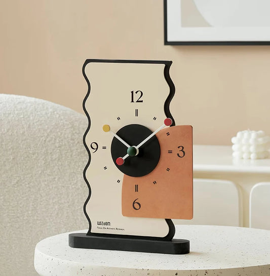 Wave Clock: A Blend of Art and Functionality 12 x 8 Inch