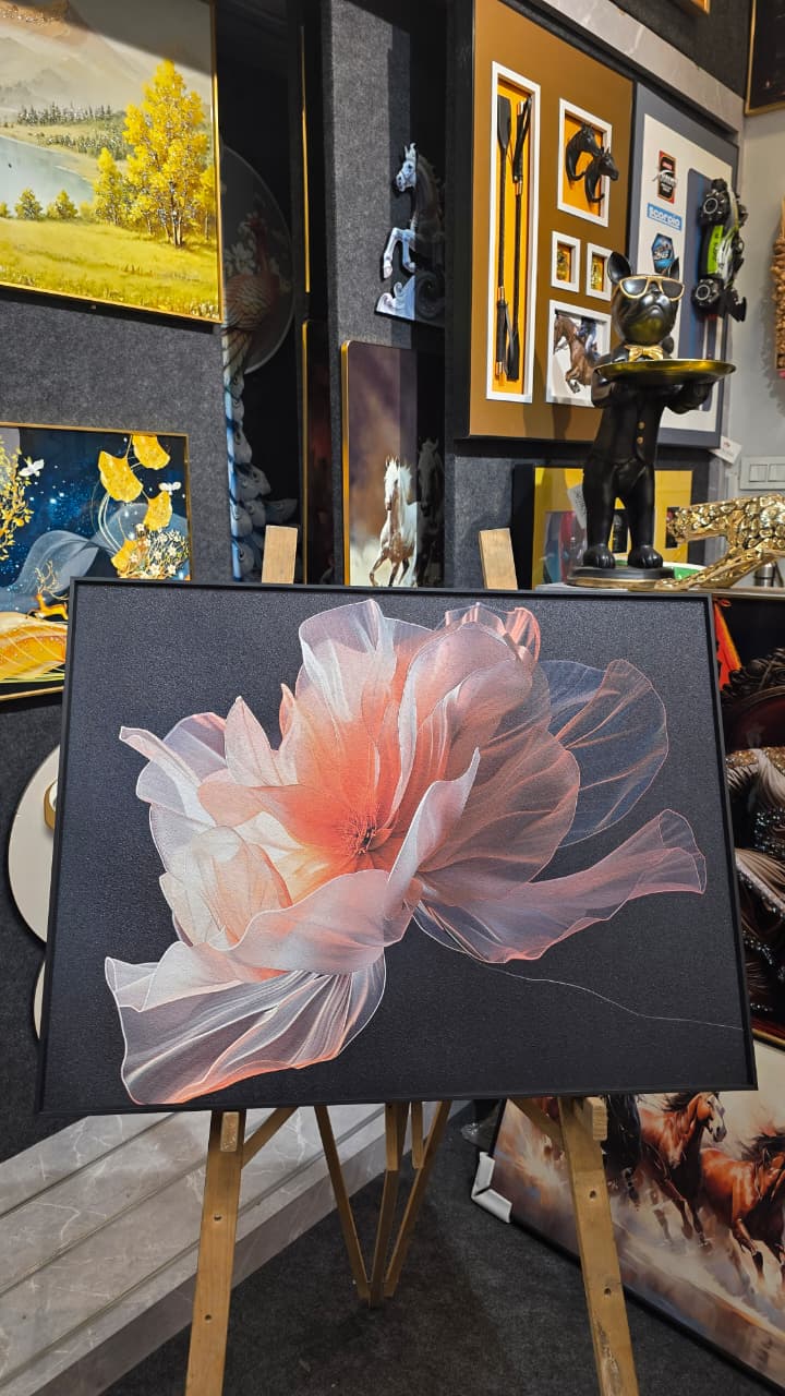 Ethereal Bloom – Modern Abstract Floral Wall Art