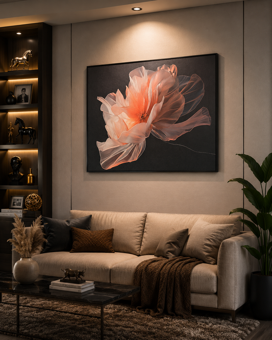 Ethereal Bloom – Modern Abstract Floral Wall Art