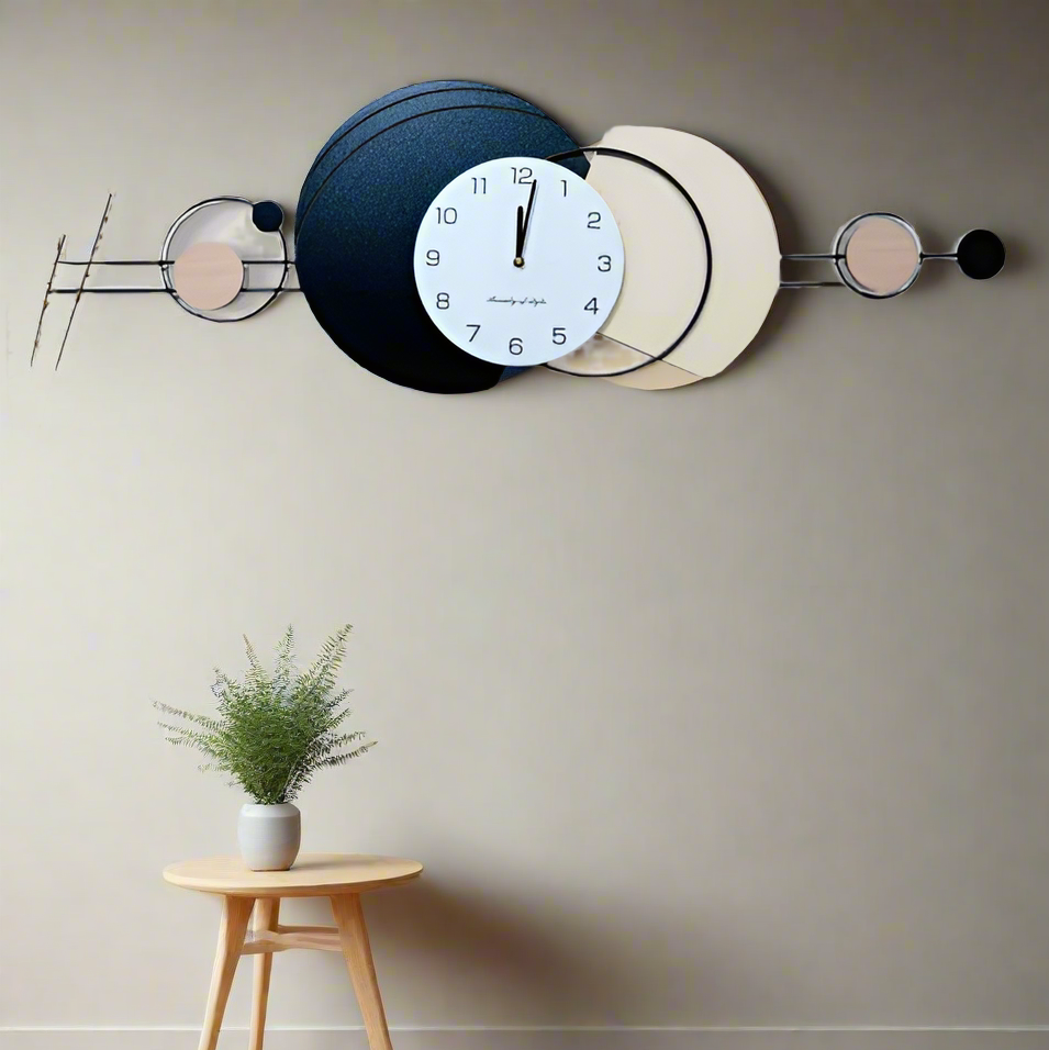 The Celestial Symphony Wall Clock - A Cosmic Dance of Time and Form