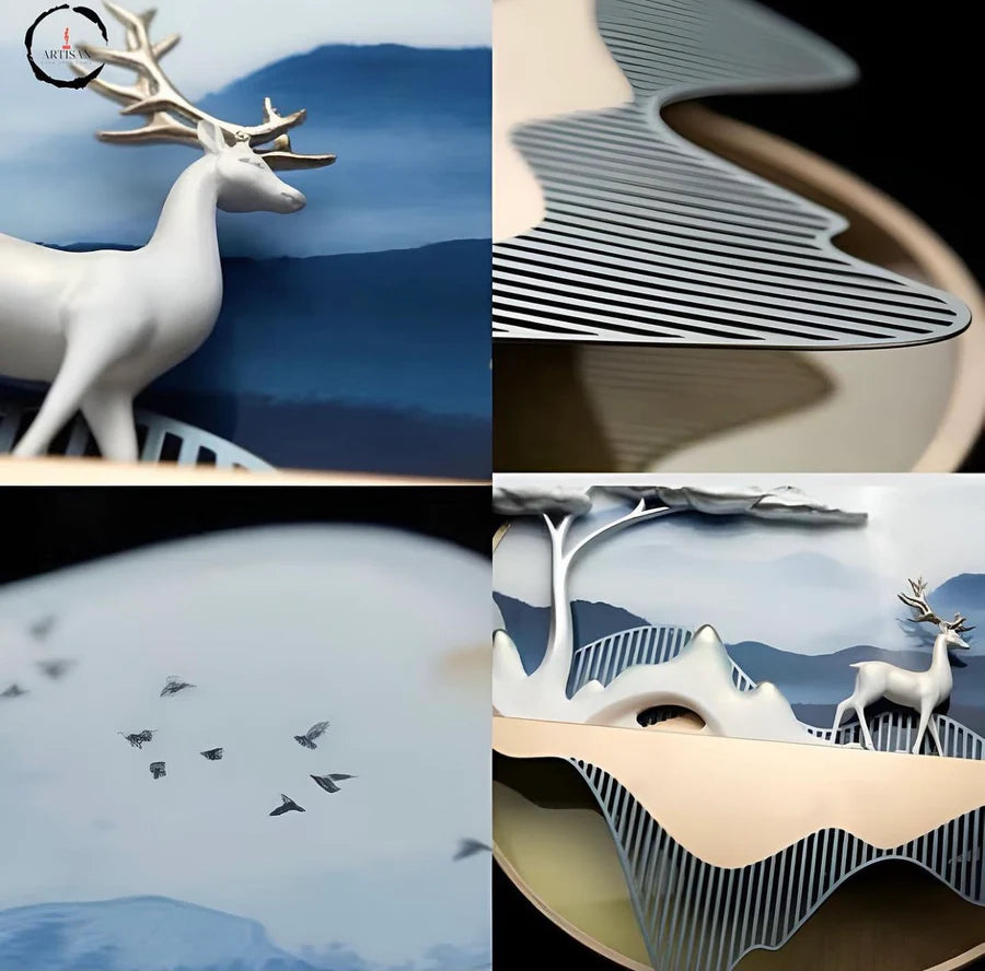 The Serene Horizon 3D Wall Decor with LED – An Artistic Marvel