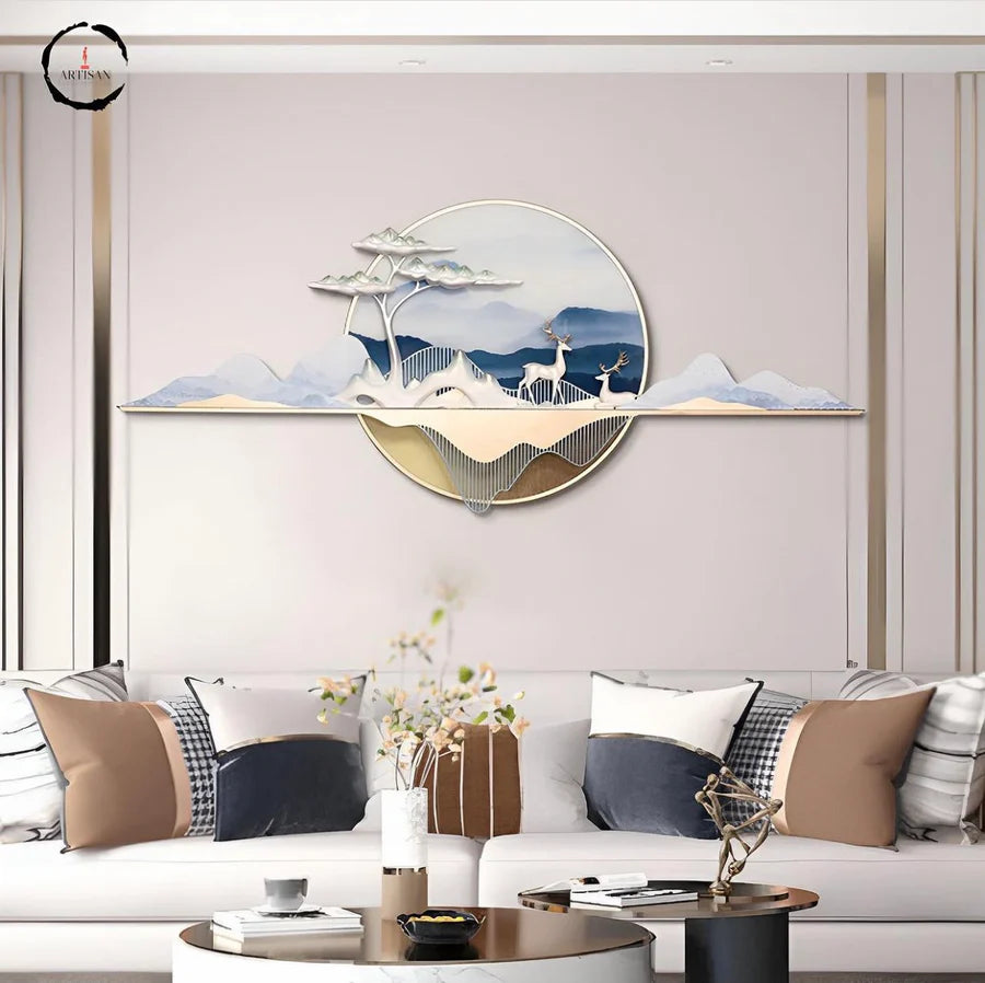 The Serene Horizon 3D Wall Decor with LED – An Artistic Marvel