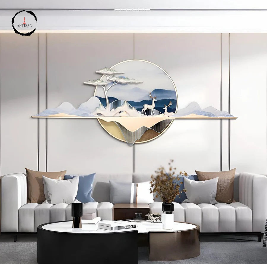 The Serene Horizon 3D Wall Decor with LED – An Artistic Marvel