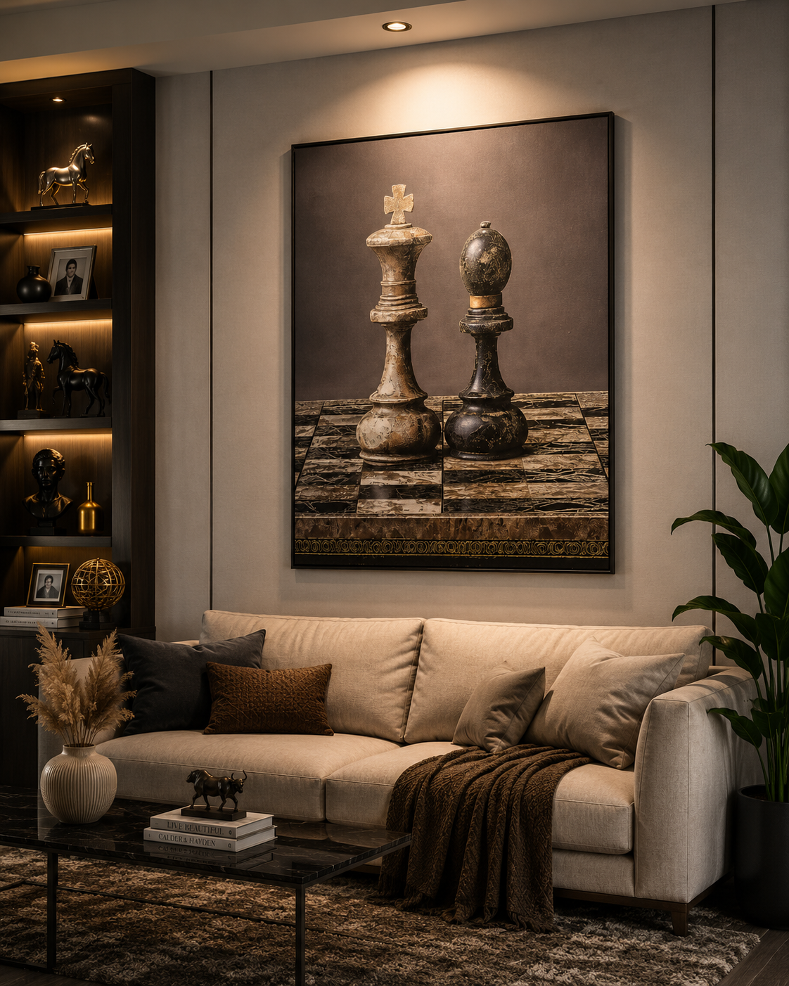 Royal Strategy – Luxury Chess Wall Art