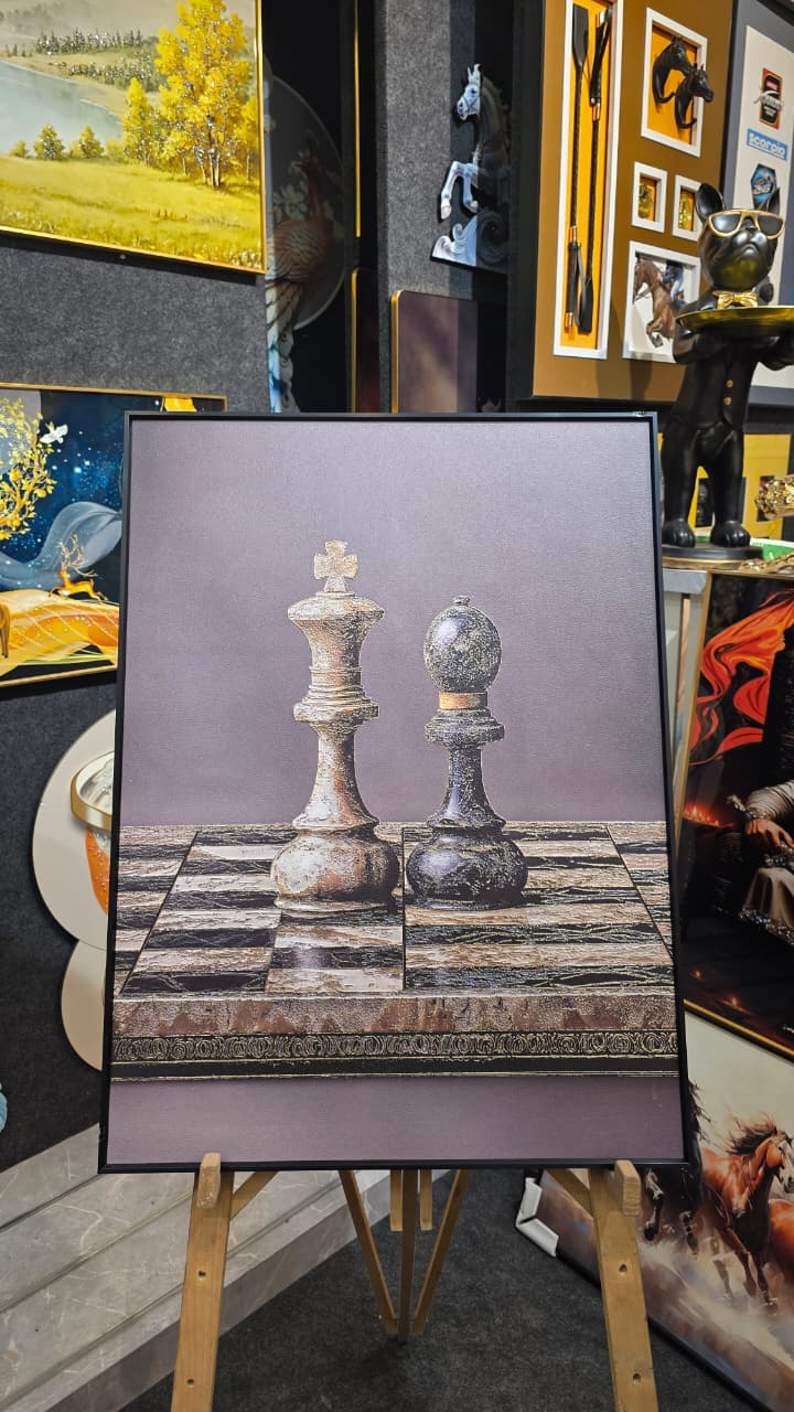 Royal Strategy – Luxury Chess Wall Art